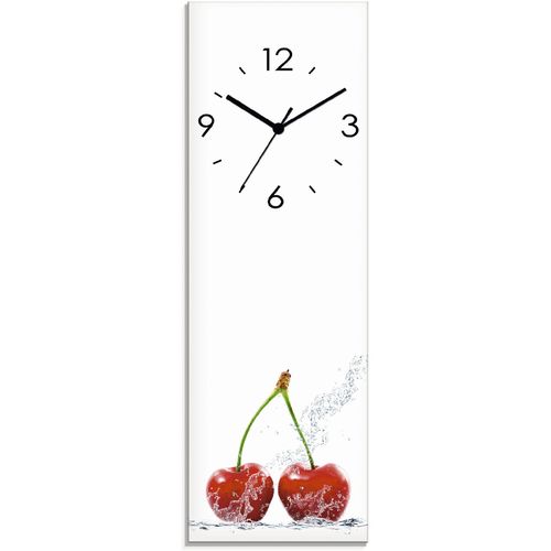 4062144286371 - Wanduhr ARTLAND Kirschen mit Spritzwasser Wanduhren Gr B H T 20 cm x 60 cm x 18 cm Funkuhr rot Wanduhren wahlweise mit Quarz- oder Funhuhrwerk lautlos ohne Tickgeräusche 4062144286371 - Wanduhr ARTLAND Kirschen mit Spritzwasser Wanduhren Gr B H T 20 cm x 60 cm x 18 cm Funkuhr rot Wanduhren wahlweise mit Quarz- oder Funhuhrwerk lautlos ohne Tickgeräusche