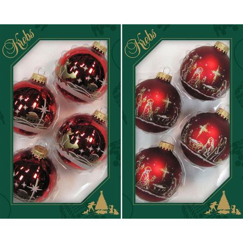 0024762716474 - Weihnachtsbaumkugel KREBS GLAS LAUSCHA Heilige Nacht Weihnachtsdeko rot Christbaumschmuck Weihnachtsbaumkugeln goldfarben (rot goldfarben) Weihnachtskugeln hochwertige Christbaumkugeln aus Glas mundgeblasen 0024762716474 - Weihnachtsbaumkugel KREBS GLAS LAUSCHA Heilige Nacht Weihnachtsdeko rot Christbaumschmuck Weihnachtsbaumkugeln goldfarben (rot goldfarben) Weihnachtskugeln hochwertige Christbaumkugeln aus Glas mundgeblasen