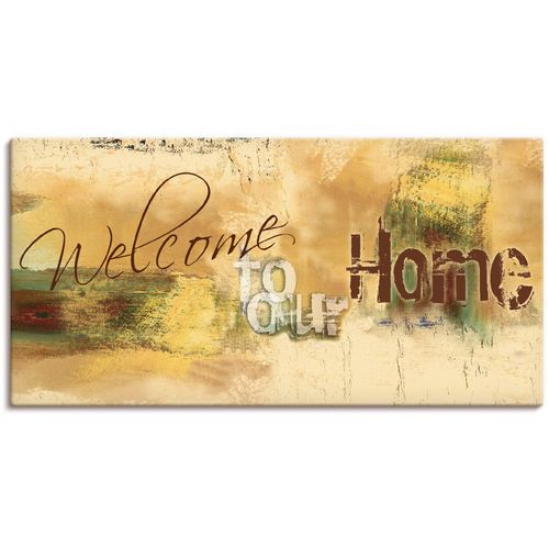 4059745908276 - Wandbild ARTLAND Willkommen in unserem Zuhause Bilder Gr B H 60 cm x 30 cm Leinwandbild Sprüche & Texte Querformat 1 St braun Kunstdrucke als Alubild Leinwandbild Wandaufkleber oder Poster in versch Größen 4059745908276 - Wandbild ARTLAND Willkommen in unserem Zuhause Bilder Gr B H 60 cm x 30 cm Leinwandbild Sprüche & Texte Querformat 1 St braun Kunstdrucke als Alubild Leinwandbild Wandaufkleber oder Poster in versch Größen