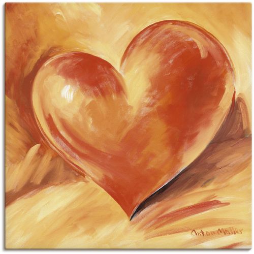4055327147248 - Wandbild ARTLAND Rotes Herz Bilder Gr B H 70 cm x 70 cm Leinwandbild Herzbilder quadratisch 1 St orange Kunstdrucke als Alubild Leinwandbild Wandaufkleber oder Poster in versch Größen 4055327147248 - Wandbild ARTLAND Rotes Herz Bilder Gr B H 70 cm x 70 cm Leinwandbild Herzbilder quadratisch 1 St orange Kunstdrucke als Alubild Leinwandbild Wandaufkleber oder Poster in versch Größen