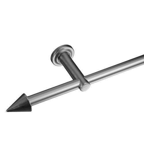4016318204739 - Gardinenstangen-Endstück Endstück Endknopf Kegel für 16 mm Stangen Gr 1 silber (edelstahlfarben) H3cm L45cm Gardinenstangenendstücke Endstück Endknopf 4016318204739 - Gardinenstangen-Endstück Endstück Endknopf Kegel für 16 mm Stangen Gr 1 silber (edelstahlfarben) H3cm L45cm Gardinenstangenendstücke Endstück Endknopf