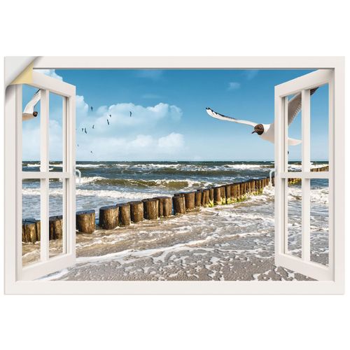 4057738621614 - Wandbild ARTLAND Fensterblick - Ostsee Bilder Gr B H 70 cm x 50 cm Wandaufkleber - Vinyl Fensterblick Querformat 1 St weiß Bild Poster Bilder als Leinwandbild Wandaufkleber oder in versch Größen 4057738621614 - Wandbild ARTLAND Fensterblick - Ostsee Bilder Gr B H 70 cm x 50 cm Wandaufkleber - Vinyl Fensterblick Querformat 1 St weiß Bild Poster Bilder als Leinwandbild Wandaufkleber oder in versch Größen