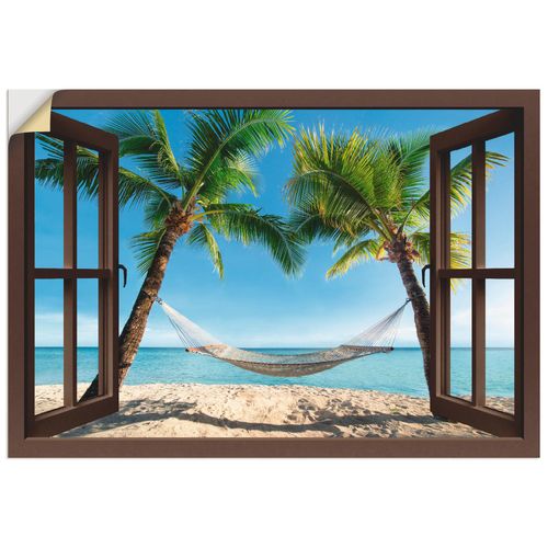 4057738351757 - Wandbild ARTLAND Fensterblick Palmenstrand Karibik Bilder Gr B H 70 cm x 50 cm Wandaufkleber - Vinyl Amerika Querformat 1 St braun Bild Poster Bilder als Alubild Leinwandbild Wandaufkleber oder in versch Größen 4057738351757 - Wandbild ARTLAND Fensterblick Palmenstrand Karibik Bilder Gr B H 70 cm x 50 cm Wandaufkleber - Vinyl Amerika Querformat 1 St braun Bild Poster Bilder als Alubild Leinwandbild Wandaufkleber oder in versch Größen