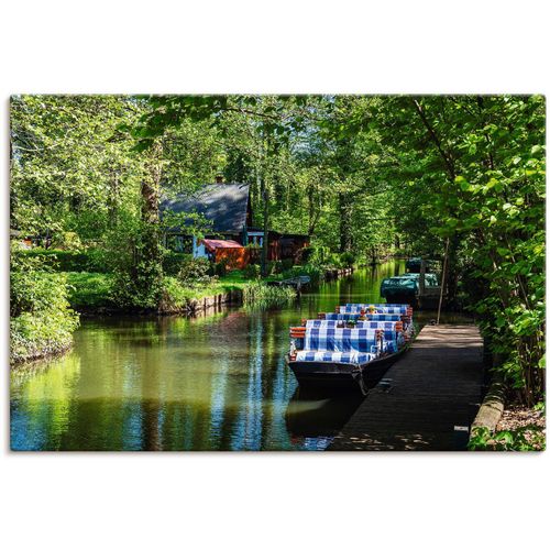 4062144045398 - Wandbild ARTLAND Kahn im Spreewald in Lehde Bilder Gr B H 90 cm x 60 cm Leinwandbild Boote & Schiffe 1 St grün Kunstdrucke Bilder als Alubild Leinwandbild Wandaufkleber oder Poster in versch Größen 4062144045398 - Wandbild ARTLAND Kahn im Spreewald in Lehde Bilder Gr B H 90 cm x 60 cm Leinwandbild Boote & Schiffe 1 St grün Kunstdrucke Bilder als Alubild Leinwandbild Wandaufkleber oder Poster in versch Größen