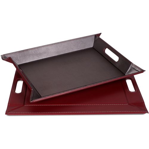 5020057318168 - Tablett FREEFORM DUO 2-farbiges Wendetablett Tablett und Tisch-Set in einem wendbar rot (anthrazit burgund) B41cm H08cm L55cm Kunstleder Tabletts mit Doppelfunktion pflegeleicht und kann platzsparend verstaut werden 5020057318168 - Tablett FREEFORM DUO 2-farbiges Wendetablett Tablett und Tisch-Set in einem wendbar rot (anthrazit burgund) B41cm H08cm L55cm Kunstleder Tabletts mit Doppelfunktion pflegeleicht und kann platzsparend verstaut werden