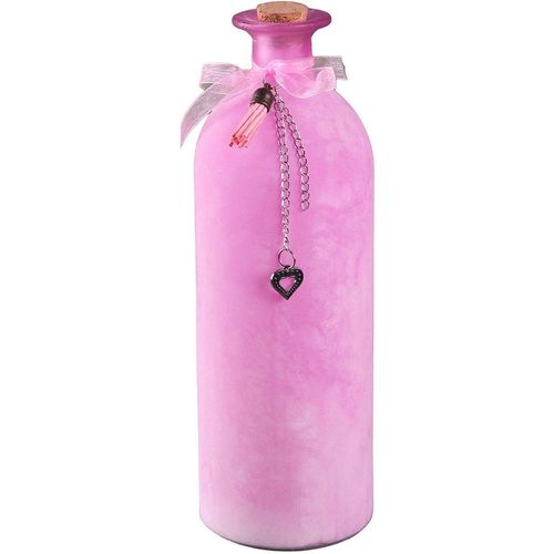 4050223250252 - Dekovase Deko-Flasche - rosa L Vasen Gr B H T 9 cm x 27 cm x 9 cm rosa Blumenvasen