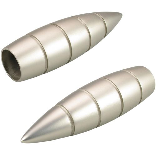 4016318028328 - Gardinenstangen-Endstück Bullet mit Rille Gardinenstangenendstücke Gr 2 St silberfarben (chromfarben matt) Gardinenstangen-Endstücke Gardinenstangenendstücke für Gardinenstangen Ø 16 mm 4016318028328 - Gardinenstangen-Endstück Bullet mit Rille Gardinenstangenendstücke Gr 2 St silberfarben (chromfarben matt) Gardinenstangen-Endstücke Gardinenstangenendstücke für Gardinenstangen Ø 16 mm