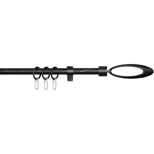 4015161035002 - Gardinenstange Milena Gardinenstangen Gr L 130 cm - 240 cm Ø 13 mm 1 läufig silberfarben (schwarz silberfarben) Gardinenstangen Wandmontage 4015161035002 - Gardinenstange Milena Gardinenstangen Gr L 130 cm - 240 cm Ø 13 mm 1 läufig silberfarben (schwarz silberfarben) Gardinenstangen Wandmontage