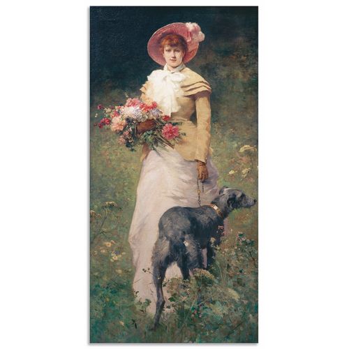 4062144698976 - Wandbild ARTLAND Frau mit Hund Bilder Gr B H 50 cm x 100 cm Alu-Dibond-Druck Portrait Hochformat 1 St beige (naturfarben) Kunstdrucke als Alubild Leinwandbild Wandaufkleber oder Poster in versch Größen 4062144698976 - Wandbild ARTLAND Frau mit Hund Bilder Gr B H 50 cm x 100 cm Alu-Dibond-Druck Portrait Hochformat 1 St beige (naturfarben) Kunstdrucke als Alubild Leinwandbild Wandaufkleber oder Poster in versch Größen