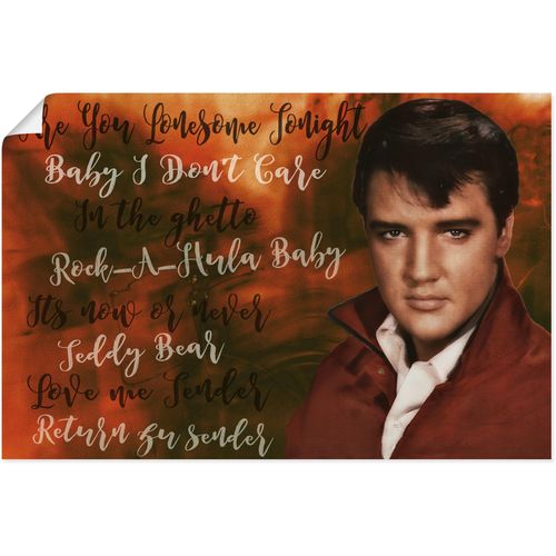 4062144821633 - Wandbild ARTLAND Elvis Star Bilder Gr B H 60 cm x 40 cm Poster Bilder von berühmten Musikern Querformat 1 St rot Kunstdrucke als Alubild Leinwandbild Wandaufkleber oder Poster in versch Größen 4062144821633 - Wandbild ARTLAND Elvis Star Bilder Gr B H 60 cm x 40 cm Poster Bilder von berühmten Musikern Querformat 1 St rot Kunstdrucke als Alubild Leinwandbild Wandaufkleber oder Poster in versch Größen