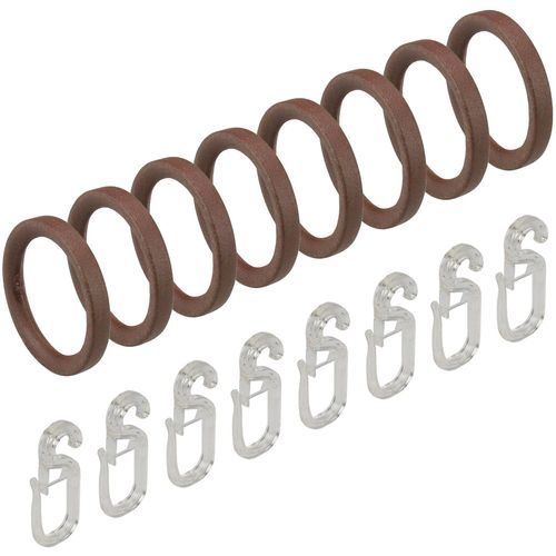 4016318280184 - Gardinenring LIEDECO braun (rostbraun) Ø16cm Materialmix Gardinenbefestigungen für Gardinenstangen Ø 16 mm 4016318280184 - Gardinenring LIEDECO braun (rostbraun) Ø16cm Materialmix Gardinenbefestigungen für Gardinenstangen Ø 16 mm