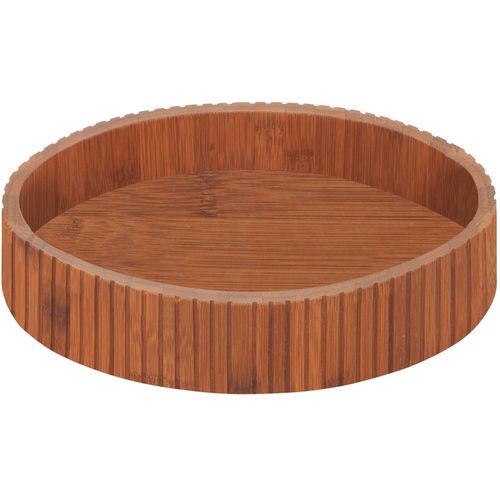 4008838456507 - Tablett WENKO Modell Mera braun (dunkelbraun) H5cm Ø29cm Bambus Tabletts Organizer mit Drehteller für die Küche aus Bambus Landhaus-Stil 4008838456507 - Tablett WENKO Modell Mera braun (dunkelbraun) H5cm Ø29cm Bambus Tabletts Organizer mit Drehteller für die Küche aus Bambus Landhaus-Stil