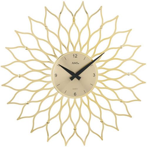 4037445141599 - Wanduhr AMS W9359 gold (goldfarben) Wanduhren H 7cm QuarzuhrWohnzimmerEsszimmerKücheArbeitszimmerBüro Flur 4037445141599 - Wanduhr AMS W9359 gold (goldfarben) Wanduhren H 7cm QuarzuhrWohnzimmerEsszimmerKücheArbeitszimmerBüro Flur