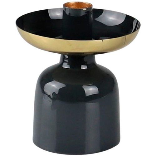 4056422303935 - Kerzenständer AM DESIGN Kerzenhalter aus Metall blau (dunkelblau goldfarben) H12cm Ø10cm Metall Kerzenhalter Stabkerzenhalter 4056422303935 - Kerzenständer AM DESIGN Kerzenhalter aus Metall blau (dunkelblau goldfarben) H12cm Ø10cm Metall Kerzenhalter Stabkerzenhalter