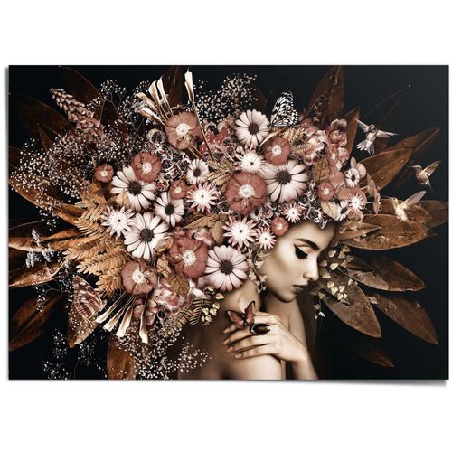 8714597598308 - Poster REINDERS Blumenreichtum braun (farbe bild(er) braun) B140cm H100cm T01cm Papier Bilder 8714597598308 - Poster REINDERS Blumenreichtum braun (farbe bild(er) braun) B140cm H100cm T01cm Papier Bilder