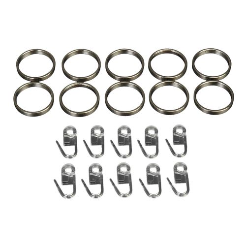 4016318294235 - Gardinenring LIEDECO silber (edelstahlfarben) Ø2cm Metall Gardinenbefestigungen für Gardinenstangen Ø 20 mm 4016318294235 - Gardinenring LIEDECO silber (edelstahlfarben) Ø2cm Metall Gardinenbefestigungen für Gardinenstangen Ø 20 mm