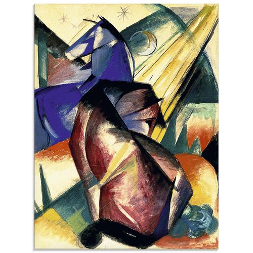 4058661190826 - Glasbild ARTLAND Zwei Pferde rot und blau 1912 Bilder Gr B H 45 cm x 60 cm Glasbild Haustiere Hochformat 1 St bunt Bild Glasbild Glasbilder Bilder in verschiedenen Größen 4058661190826 - Glasbild ARTLAND Zwei Pferde rot und blau 1912 Bilder Gr B H 45 cm x 60 cm Glasbild Haustiere Hochformat 1 St bunt Bild Glasbild Glasbilder Bilder in verschiedenen Größen