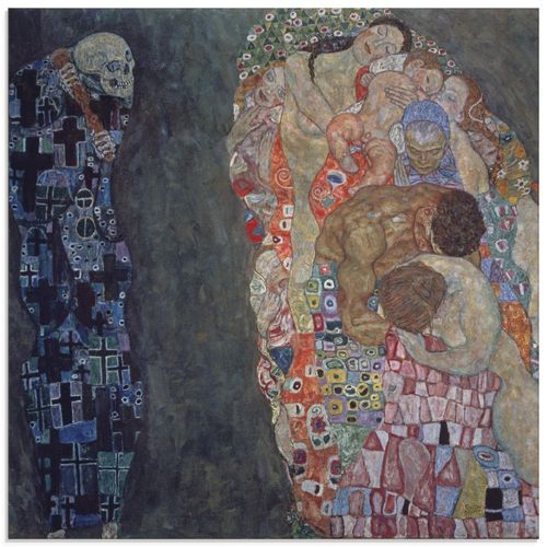 4058661236913 - Glasbild ARTLAND Tod und Leben Vollendet 1916 Bilder Gr B H 50 cm x 50 cm Glasbild Religion quadratisch 1 St bunt Bild Glasbild Glasbilder Bilder in verschiedenen Größen