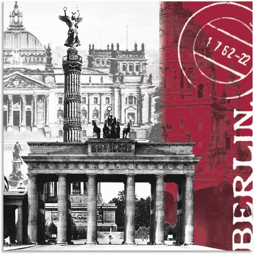 4057738396017 - Wandbild ARTLAND Berlin I Bilder Gr B H 50 cm x 50 cm Alu-Dibond-Druck Gebäude 1 St rot Bild Poster Bilder als Alubild Leinwandbild Wandaufkleber oder in versch Größen 4057738396017 - Wandbild ARTLAND Berlin I Bilder Gr B H 50 cm x 50 cm Alu-Dibond-Druck Gebäude 1 St rot Bild Poster Bilder als Alubild Leinwandbild Wandaufkleber oder in versch Größen