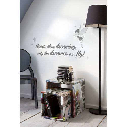 4036834340018 - Wandtattoo KOMAR Disney Never stop dreaming - Größe 50 x 70 cm grau (grau schwarz) Disney-Blumen-Wald Folie Wandtattoos selbstklebend Wandsticker Kinderzimmer 4036834340018 - Wandtattoo KOMAR Disney Never stop dreaming - Größe 50 x 70 cm grau (grau schwarz) Disney-Blumen-Wald Folie Wandtattoos selbstklebend Wandsticker Kinderzimmer