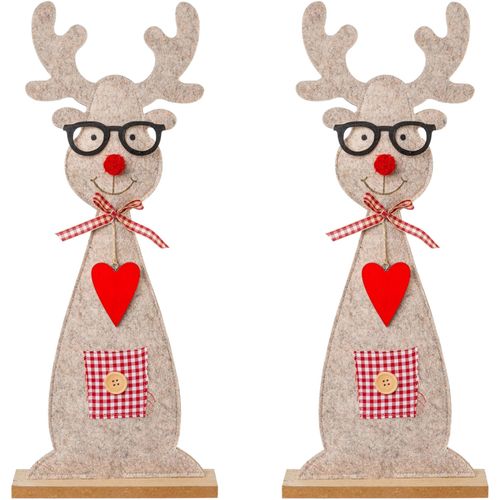4064118993438 - Weihnachtsfigur CREATIV DECO Weihnachtsdeko Dekofiguren Gr B H T 2000 cm x 4800 cm x 500 cm braun (hellbraun) Weihnachtsengel Weihnachtsfiguren Hirsch aus Filz mit niedlicher Brille 4064118993438 - Weihnachtsfigur CREATIV DECO Weihnachtsdeko Dekofiguren Gr B H T 2000 cm x 4800 cm x 500 cm braun (hellbraun) Weihnachtsengel Weihnachtsfiguren Hirsch aus Filz mit niedlicher Brille