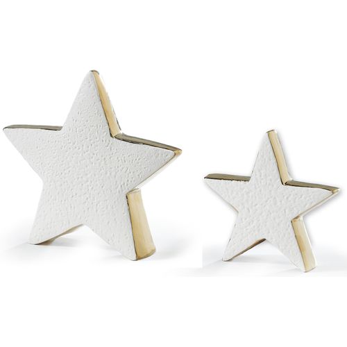 4061752122675 - Dekostern CHRISTMAS GOODS BY INGE Weihnachtsstern Weihnachtsdeko Dekosterne goldfarben (weiß goldfarben) Weihnachtssterne mit goldfarbenen Kanten Höhe ca 11 cm und 195 4061752122675 - Dekostern CHRISTMAS GOODS BY INGE Weihnachtsstern Weihnachtsdeko Dekosterne goldfarben (weiß goldfarben) Weihnachtssterne mit goldfarbenen Kanten Höhe ca 11 cm und 195