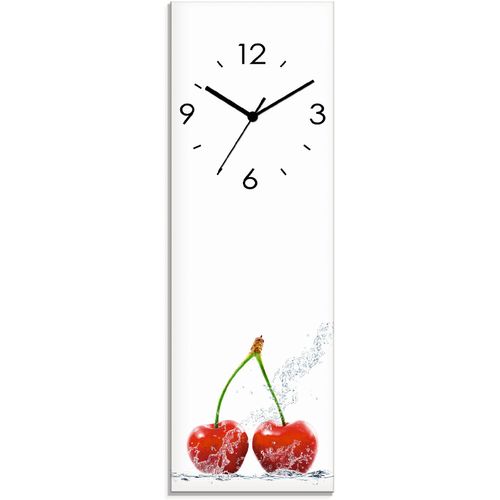 4062144286753 - Wanduhr ARTLAND Kirschen mit Spritzwasser Wanduhren Gr B H T 20 cm x 60 cm x 18 cm Quarzuhr rot Wanduhren wahlweise mit Quarz- oder Funhuhrwerk lautlos ohne Tickgeräusche 4062144286753 - Wanduhr ARTLAND Kirschen mit Spritzwasser Wanduhren Gr B H T 20 cm x 60 cm x 18 cm Quarzuhr rot Wanduhren wahlweise mit Quarz- oder Funhuhrwerk lautlos ohne Tickgeräusche