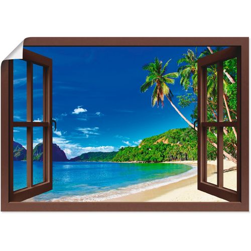 4059745784955 - Wandbild ARTLAND Fensterblick Paradies Bilder Gr B H 70 cm x 50 cm Poster Fensterblick 1 St braun Bild Poster Bilder als Alubild Leinwandbild Wandaufkleber oder in versch Größen 4059745784955 - Wandbild ARTLAND Fensterblick Paradies Bilder Gr B H 70 cm x 50 cm Poster Fensterblick 1 St braun Bild Poster Bilder als Alubild Leinwandbild Wandaufkleber oder in versch Größen