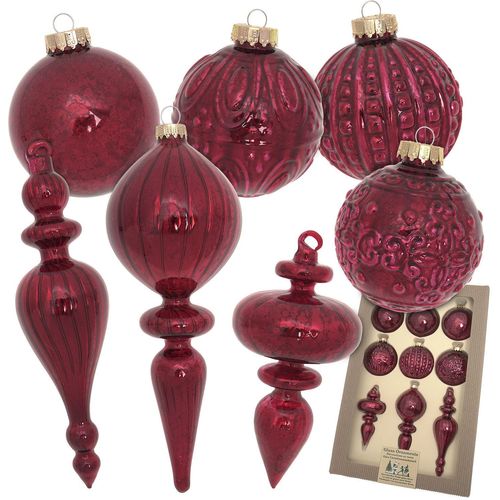 0024762243260 - Christbaumschmuck KREBS GLAS LAUSCHA Antikes Mercury Glas Sortiment rot B30cm H9cm T44cm Glas Weihnachtsbaumschmuck Christbaumschmuck aus Glas mundgeblasen handgefertigt 0024762243260 - Christbaumschmuck KREBS GLAS LAUSCHA Antikes Mercury Glas Sortiment rot B30cm H9cm T44cm Glas Weihnachtsbaumschmuck Christbaumschmuck aus Glas mundgeblasen handgefertigt