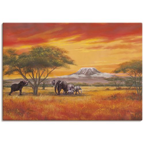 4055327162012 - Wandbild ARTLAND Elefanten Bilder Gr B H 100 cm x 70 cm Leinwandbild Elefanten Bilder Querformat 1 St orange Kunstdrucke als Alubild Leinwandbild Wandaufkleber oder Poster in versch Größen 4055327162012 - Wandbild ARTLAND Elefanten Bilder Gr B H 100 cm x 70 cm Leinwandbild Elefanten Bilder Querformat 1 St orange Kunstdrucke als Alubild Leinwandbild Wandaufkleber oder Poster in versch Größen