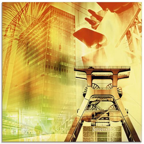 4055327315715 - Glasbild ARTLAND Essen Skyline Abstrakte Collage Bilder Gr B H 50 cm x 50 cm Glasbild Architektonische Elemente quadratisch 1 St gelb Bild Glasbild Glasbilder Bilder in verschiedenen Größen 4055327315715 - Glasbild ARTLAND Essen Skyline Abstrakte Collage Bilder Gr B H 50 cm x 50 cm Glasbild Architektonische Elemente quadratisch 1 St gelb Bild Glasbild Glasbilder Bilder in verschiedenen Größen