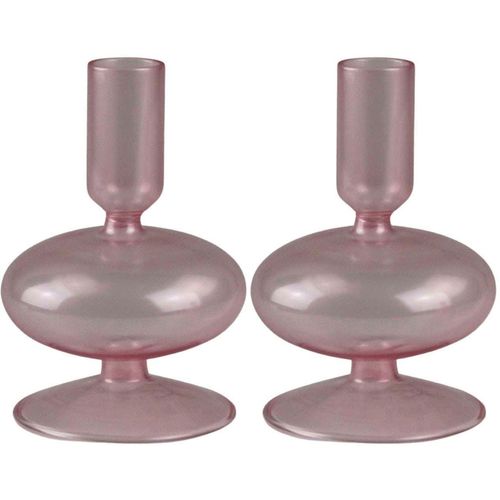 4056422272354 - Kerzenständer AM DESIGN Kerzenhalter mit kunstvollen Ausbuchtungen rosa H13cm Ø85cm Glas Kerzenhalter Stabkerzenhalter aus Glas Höhe ca 13 cm Dekoobjekt 4056422272354 - Kerzenständer AM DESIGN Kerzenhalter mit kunstvollen Ausbuchtungen rosa H13cm Ø85cm Glas Kerzenhalter Stabkerzenhalter aus Glas Höhe ca 13 cm Dekoobjekt
