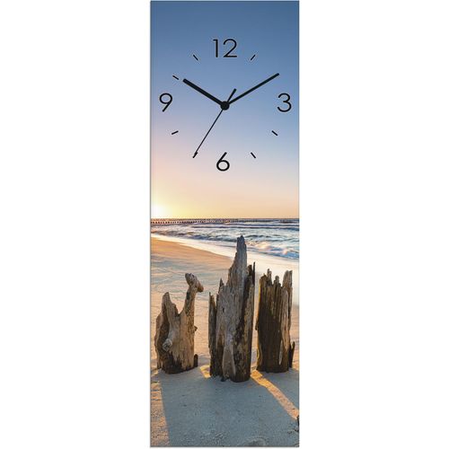 4062144604885 - Wanduhr ARTLAND Glasuhr Sonnenuntergang Strand Wellenbrecher Wanduhren Gr B H T 20 cm x 60 cm x 18 cm Quarzuhr braun Wanduhren wahlweise mit Quarz- oder Funhuhrwerk lautlos ohne Tickgeräusche 4062144604885 - Wanduhr ARTLAND Glasuhr Sonnenuntergang Strand Wellenbrecher Wanduhren Gr B H T 20 cm x 60 cm x 18 cm Quarzuhr braun Wanduhren wahlweise mit Quarz- oder Funhuhrwerk lautlos ohne Tickgeräusche