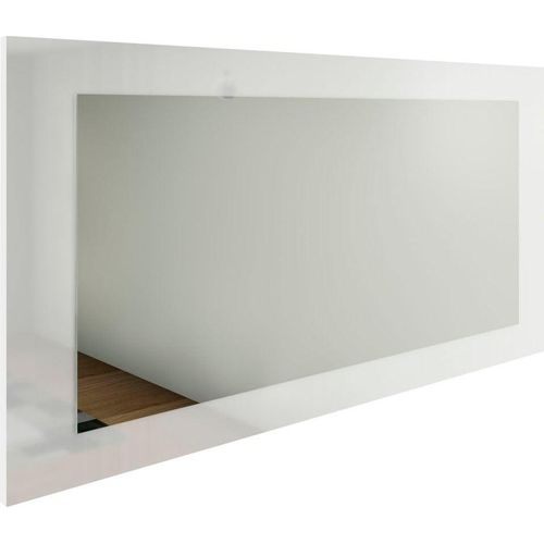 4255607600177 - Spiegel BORCHARDT MÖBEL Finn weiß (weiß hochglanz) B89cm H45cm T2cm Glas Spiegel mit Rahmen