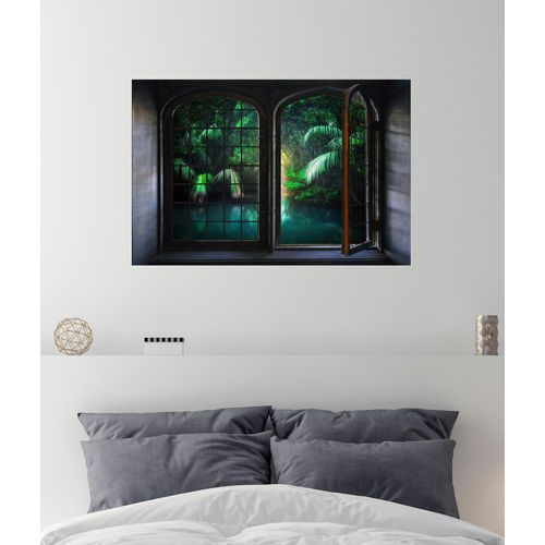 4049009115175 - Wandsticker QUEENCE Urwald grün B60cm Vinyl Wandtattoos Wandsticker Wandbild selbstklebend 3D Fenster 4049009115175 - Wandsticker QUEENCE Urwald grün B60cm Vinyl Wandtattoos Wandsticker Wandbild selbstklebend 3D Fenster