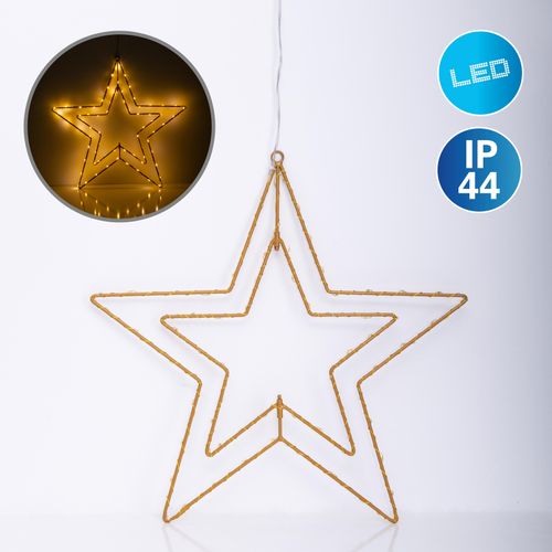 4003222886205 - Dekolicht NÄVE Stern Lampen Gr 1 flammig Ø 4000 cm 1 St goldfarben Dekofiguren golden mit Aufhängung Ø 40cm Licht warmweiß 70 LED IP44 4003222886205 - Dekolicht NÄVE Stern Lampen Gr 1 flammig Ø 4000 cm 1 St goldfarben Dekofiguren golden mit Aufhängung Ø 40cm Licht warmweiß 70 LED IP44