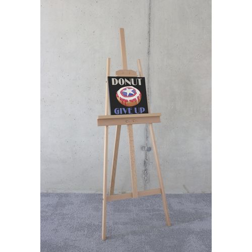 4055065032363 - Leinwandbild KOMAR Donut give up - Größe 30 x 30 cm bunt (farbe rahmen braun farbe bild(er) bunt) B30cm H30cm T2cm Papier Holz Bilder Keilrahmenbild mit Echtholzrahmen Kinderzimmer