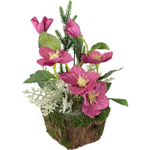 4019844804176 - Winterliche Kunstpflanze IGEA Gesteck mit Christrosen im Pflanztopf Weihnachtsdeko rosa (rosa dunkel) B24cm H25cm T16cm Kunststoff Polyester Kunstpflanzen Kunstblumen-Arrangement festliches Blumenensemble Weihnachtsgesteck 4019844804176 - Winterliche Kunstpflanze IGEA Gesteck mit Christrosen im Pflanztopf Weihnachtsdeko rosa (rosa dunkel) B24cm H25cm T16cm Kunststoff Polyester Kunstpflanzen Kunstblumen-Arrangement festliches Blumenensemble Weihnachtsgesteck
