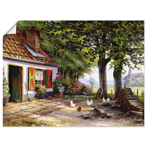 4057738443643 - Wandbild ARTLAND Hühner auf dem Hof Bilder Gr B H 40 cm x 30 cm Poster Garten Querformat 1 St grün Bild Poster Bilder als Leinwandbild Wandaufkleber oder in versch Größen 4057738443643 - Wandbild ARTLAND Hühner auf dem Hof Bilder Gr B H 40 cm x 30 cm Poster Garten Querformat 1 St grün Bild Poster Bilder als Leinwandbild Wandaufkleber oder in versch Größen