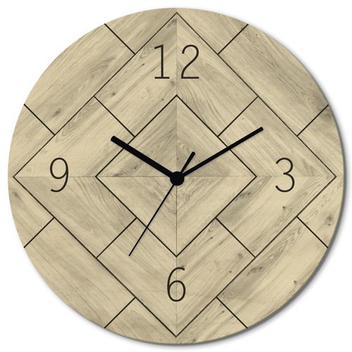 4062144961995 - Wanduhr ARTLAND Zeit auf Fischgrätmuster beige (naturfarben) B30cm H30cm T06cm Wanduhren wahlweise mit Quarz- oder Funkuhrwerk lautlos ohne Tickgeräusche 4062144961995 - Wanduhr ARTLAND Zeit auf Fischgrätmuster beige (naturfarben) B30cm H30cm T06cm Wanduhren wahlweise mit Quarz- oder Funkuhrwerk lautlos ohne Tickgeräusche