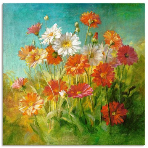4055327719209 - Wandbild ARTLAND Gemalte Gänseblümchen Bilder Gr B H 70 cm x 70 cm Leinwandbild Blumen quadratisch 1 St grün Bild Leinwandbild Kunstdrucke Bilder als Leinwandbild Wandaufkleber oder Poster in versch Größen 4055327719209 - Wandbild ARTLAND Gemalte Gänseblümchen Bilder Gr B H 70 cm x 70 cm Leinwandbild Blumen quadratisch 1 St grün Bild Leinwandbild Kunstdrucke Bilder als Leinwandbild Wandaufkleber oder Poster in versch Größen