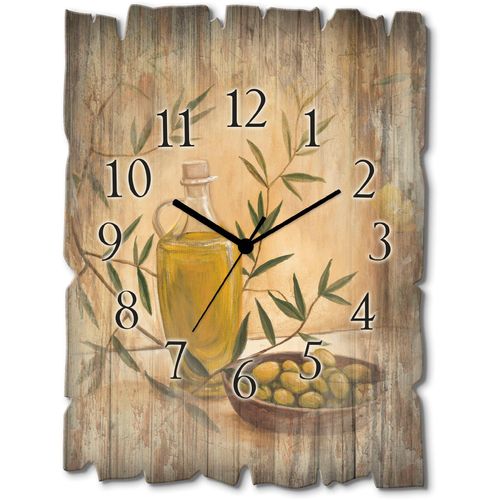 4062144355015 - Wanduhr ARTLAND Oliven und Zitronen Wanduhren Gr B H T 30 cm x 40 cm x 06 cm Funkuhr beige (natur) Wanduhren wahlweise mit Quarz- oder Funhuhrwerk lautlos ohne Tickgeräusche 4062144355015 - Wanduhr ARTLAND Oliven und Zitronen Wanduhren Gr B H T 30 cm x 40 cm x 06 cm Funkuhr beige (natur) Wanduhren wahlweise mit Quarz- oder Funhuhrwerk lautlos ohne Tickgeräusche
