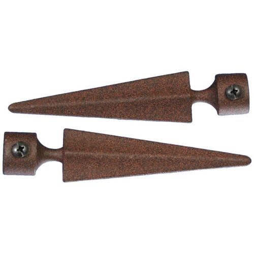4016318265792 - Gardinenstangen-Endstück Herkules Gr 1 braun (rostbraun) H22cm L135cm Ø16cm Gardinenstangenendstücke für Gardinenstangen Ø 16 mm