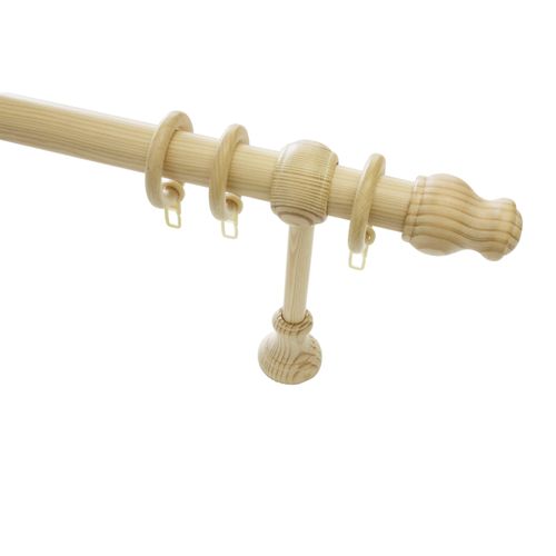 4003018057802 - Gardinenstange Gardinenstangen Set Holz Gardinenstangen Gr L 120 cm Ø 28 mm 1 läufig beige (kiefer) Gardinenstangen Wandmontage 1-Lauf 4003018057802 - Gardinenstange Gardinenstangen Set Holz Gardinenstangen Gr L 120 cm Ø 28 mm 1 läufig beige (kiefer) Gardinenstangen Wandmontage 1-Lauf