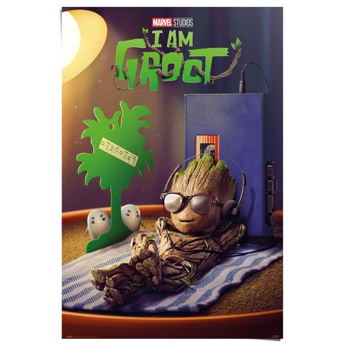 8714597639339 - Poster REINDERS Marvel Groot - get your groot on grün (farbe bild(er) grün) B61cm H915cm T01cm Papier Bilder 8714597639339 - Poster REINDERS Marvel Groot - get your groot on grün (farbe bild(er) grün) B61cm H915cm T01cm Papier Bilder