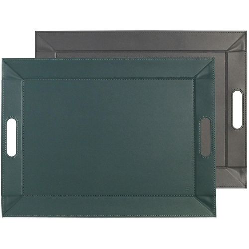 5020057333123 - Tablett FREEFORM DUO 2-farbiges Wendetablett Tablett und Tisch-Set in einem wendbar blau (petrol anthrazit) B35cm H08cm L45cm Kunstleder Tabletts mit Doppelfunktion pflegeleicht und kann platzsparend verstaut werden 5020057333123 - Tablett FREEFORM DUO 2-farbiges Wendetablett Tablett und Tisch-Set in einem wendbar blau (petrol anthrazit) B35cm H08cm L45cm Kunstleder Tabletts mit Doppelfunktion pflegeleicht und kann platzsparend verstaut werden