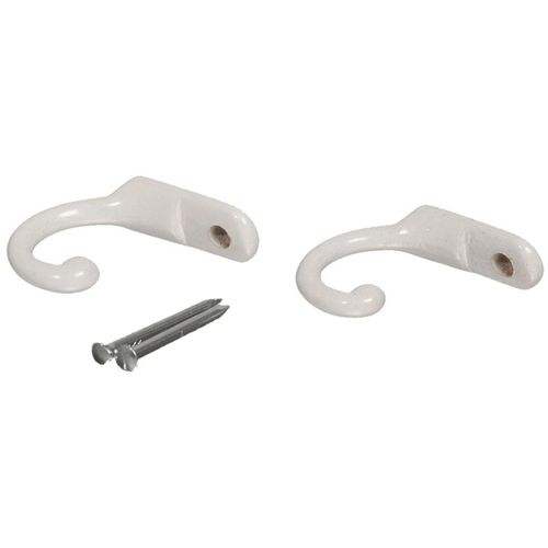 4016318046575 - Zierhaken LIEDECO weiß Metall Haken für Vorhänge 4016318046575 - Zierhaken LIEDECO weiß Metall Haken für Vorhänge