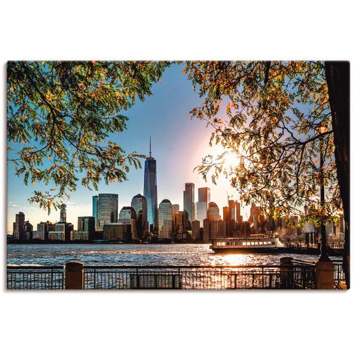 4062144246177 - Wandbild ARTLAND Sonnenaufgang über New York Bilder Gr B H 120 cm x 80 cm Leinwandbild Amerika 1 St blau Bild Kunstdruck Kunstdrucke Bilder als Alubild Leinwandbild Wandaufkleber oder Poster in versch Größen 4062144246177 - Wandbild ARTLAND Sonnenaufgang über New York Bilder Gr B H 120 cm x 80 cm Leinwandbild Amerika 1 St blau Bild Kunstdruck Kunstdrucke Bilder als Alubild Leinwandbild Wandaufkleber oder Poster in versch Größen