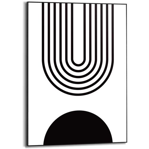 8714597626919 - Poster REINDERS Abstrakt schwarz (farbe rahmen schwarz farbe bild(er) schwarz weiß) B50cm H70cm T16cm MDF Bilder im Holzrahmen
