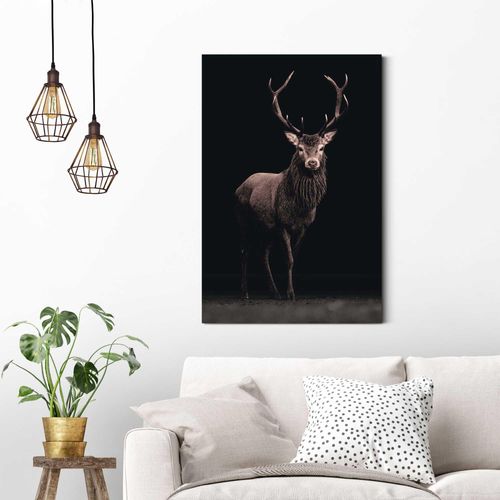 8714597396713 - Deco-Panel HOME AFFAIRE Hirsch Bilder Gr B H 60 cm x 90 cm schwarz (schwarz braun) Kunstdrucke Bilder 6090 cm 8714597396713 - Deco-Panel HOME AFFAIRE Hirsch Bilder Gr B H 60 cm x 90 cm schwarz (schwarz braun) Kunstdrucke Bilder 6090 cm